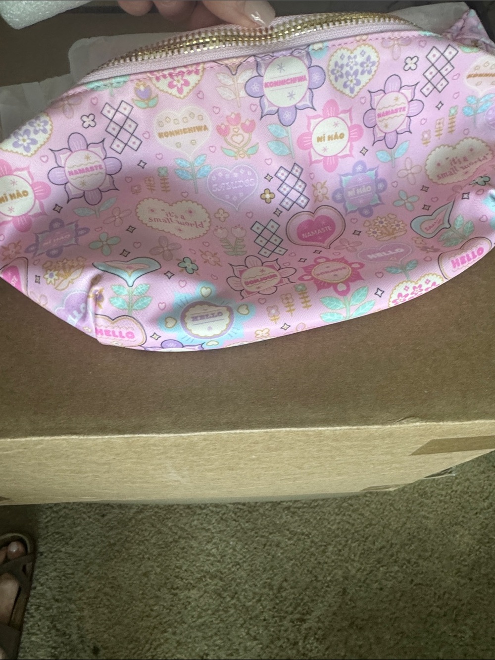 Disney Parks x Stoney Clover Lane “It’s a Small World” Jumbo Fanny Pack - Picture 3 of 4